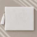 Flat White Lace Pouch Large