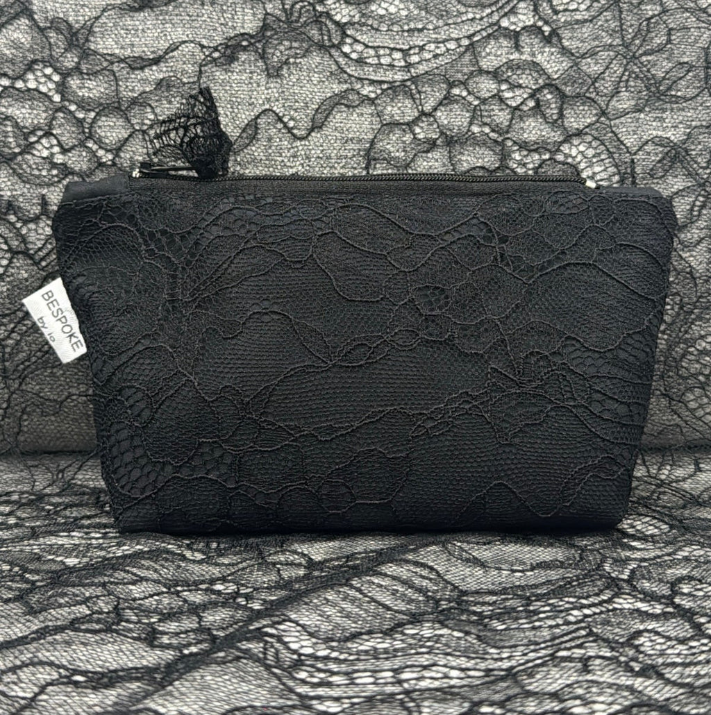 Black Lace Pouch Small