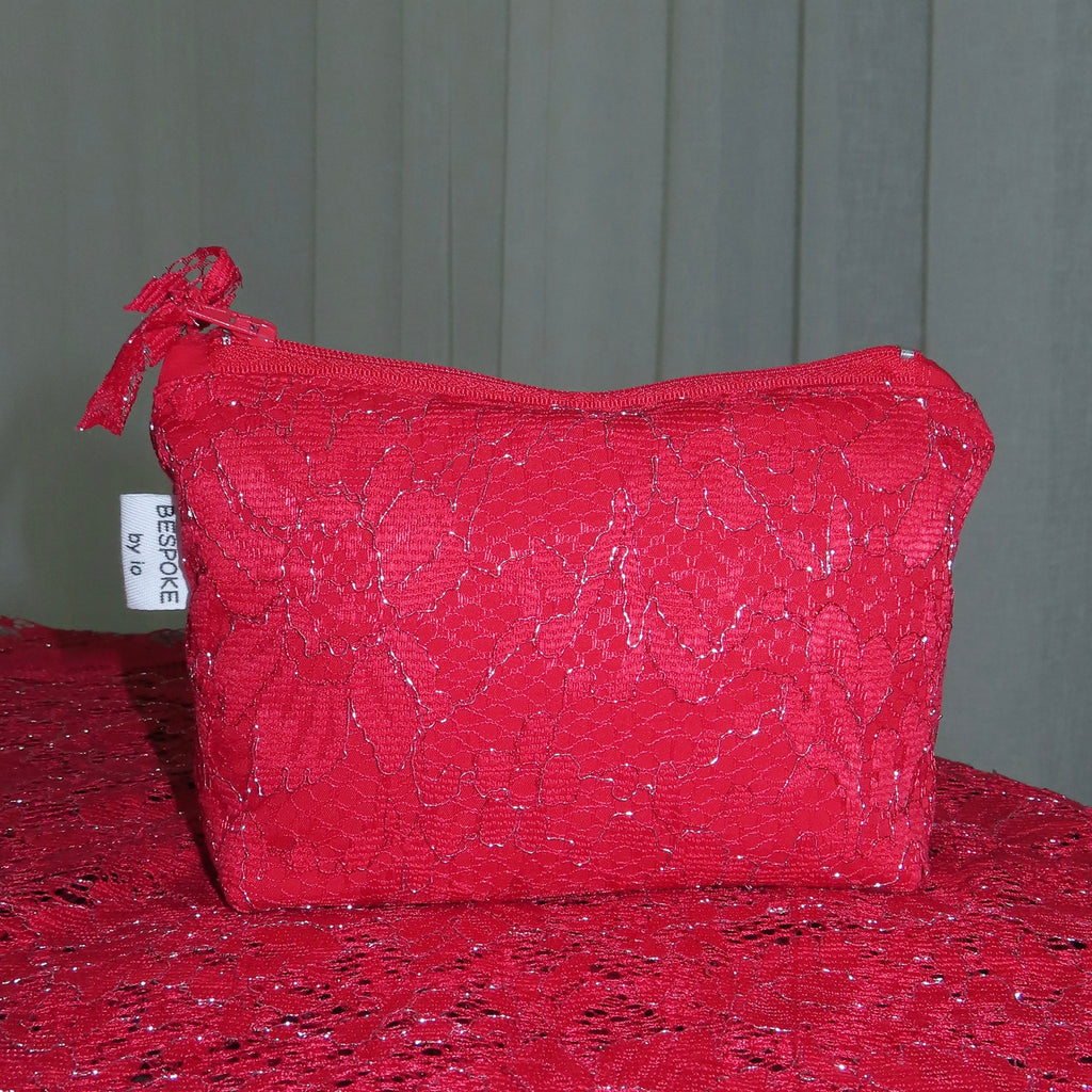 Red Lace Pouch Small