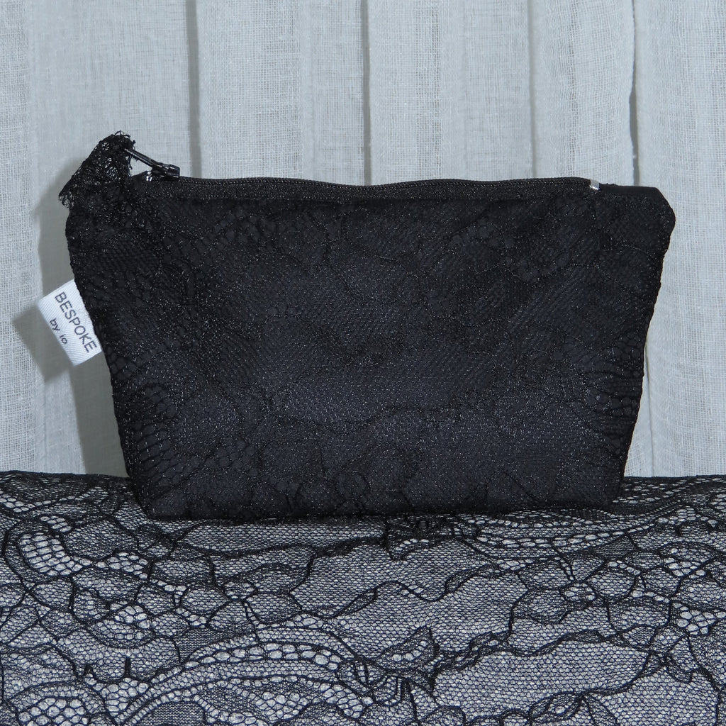 Black Lace Pouch Small