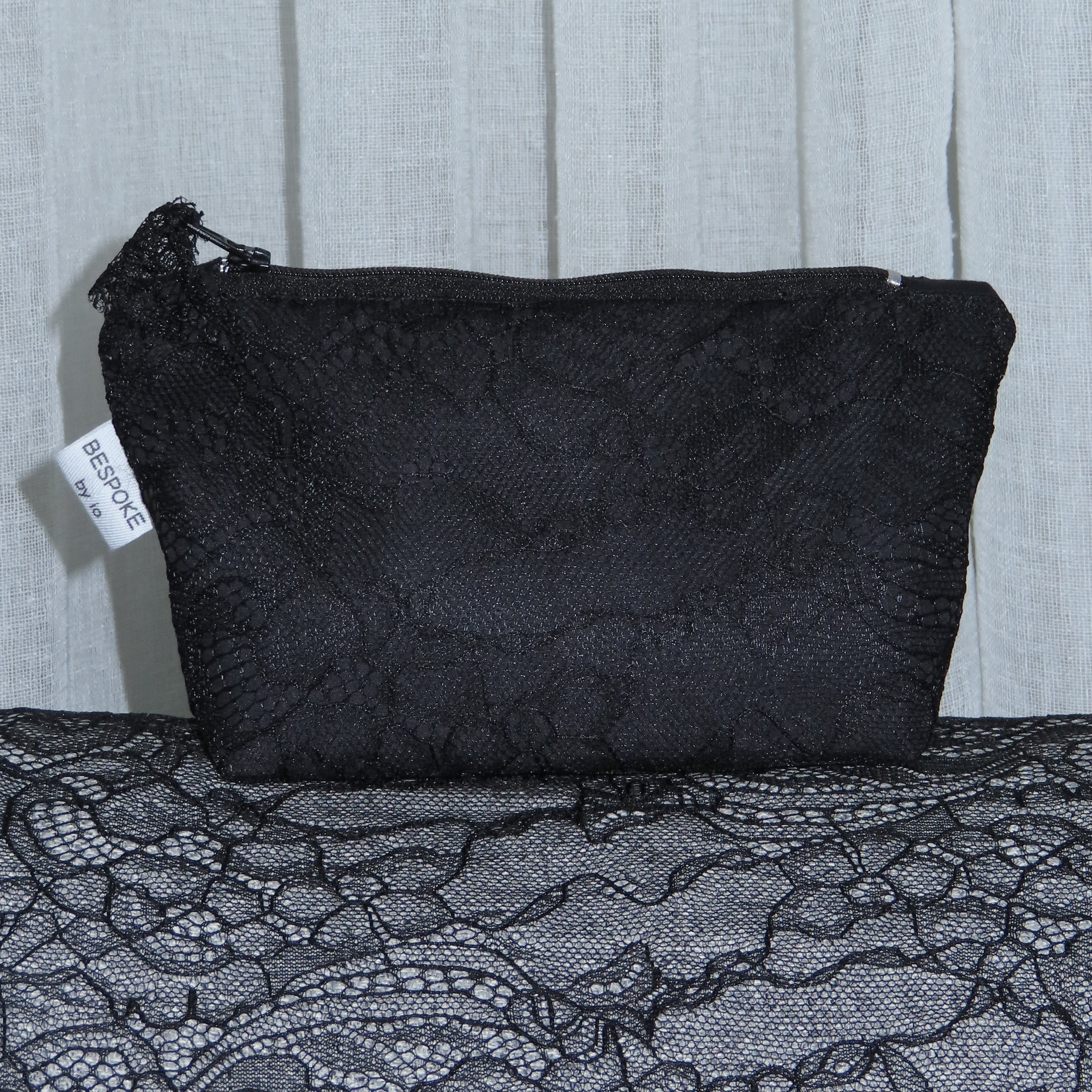 Black Lace Pouch Small